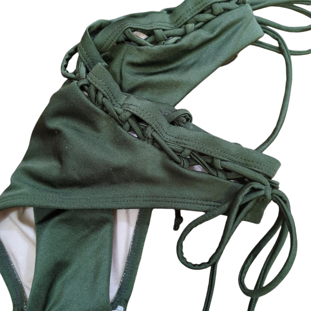 L.A.Hearts swim set color green olives size S - Picture 5 of 7